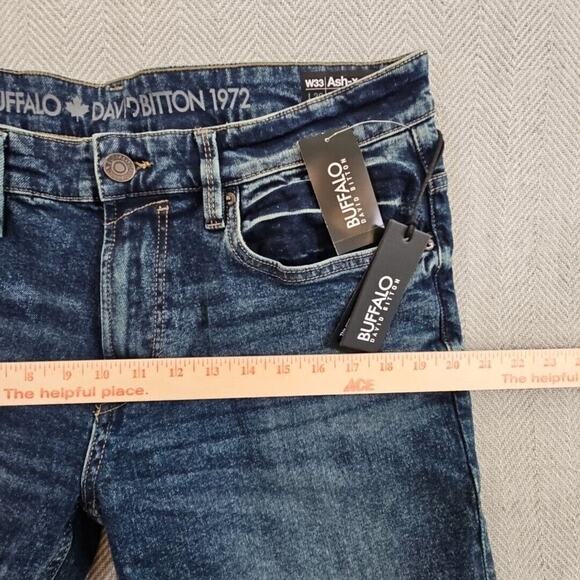 Buffalo David Bitton Jeans Men's 33x30 Axel Slim Stretch $109 MSRP NWT Classic - Picture 4 of 15